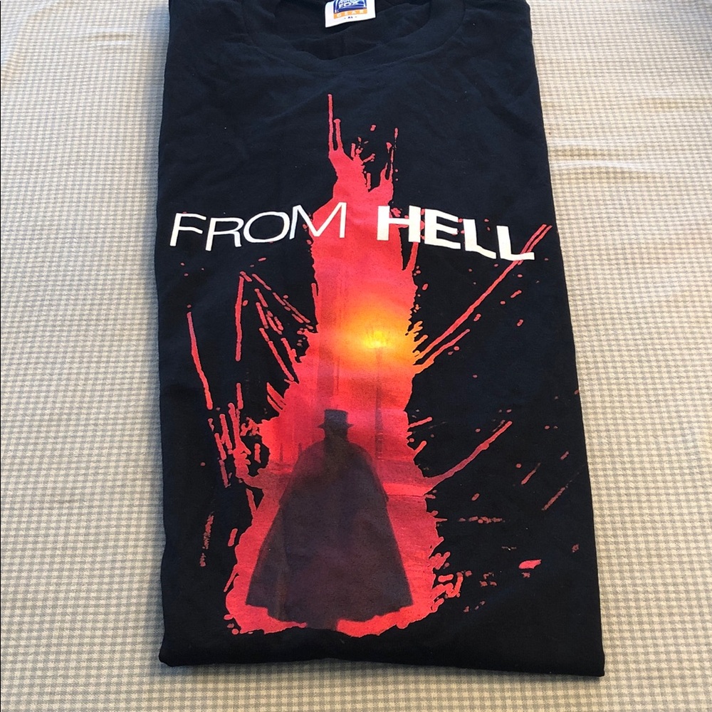 From Hell - 2001 Movie Promo Graphic Black T-Shirt XL Johnny Depp Horror #967
